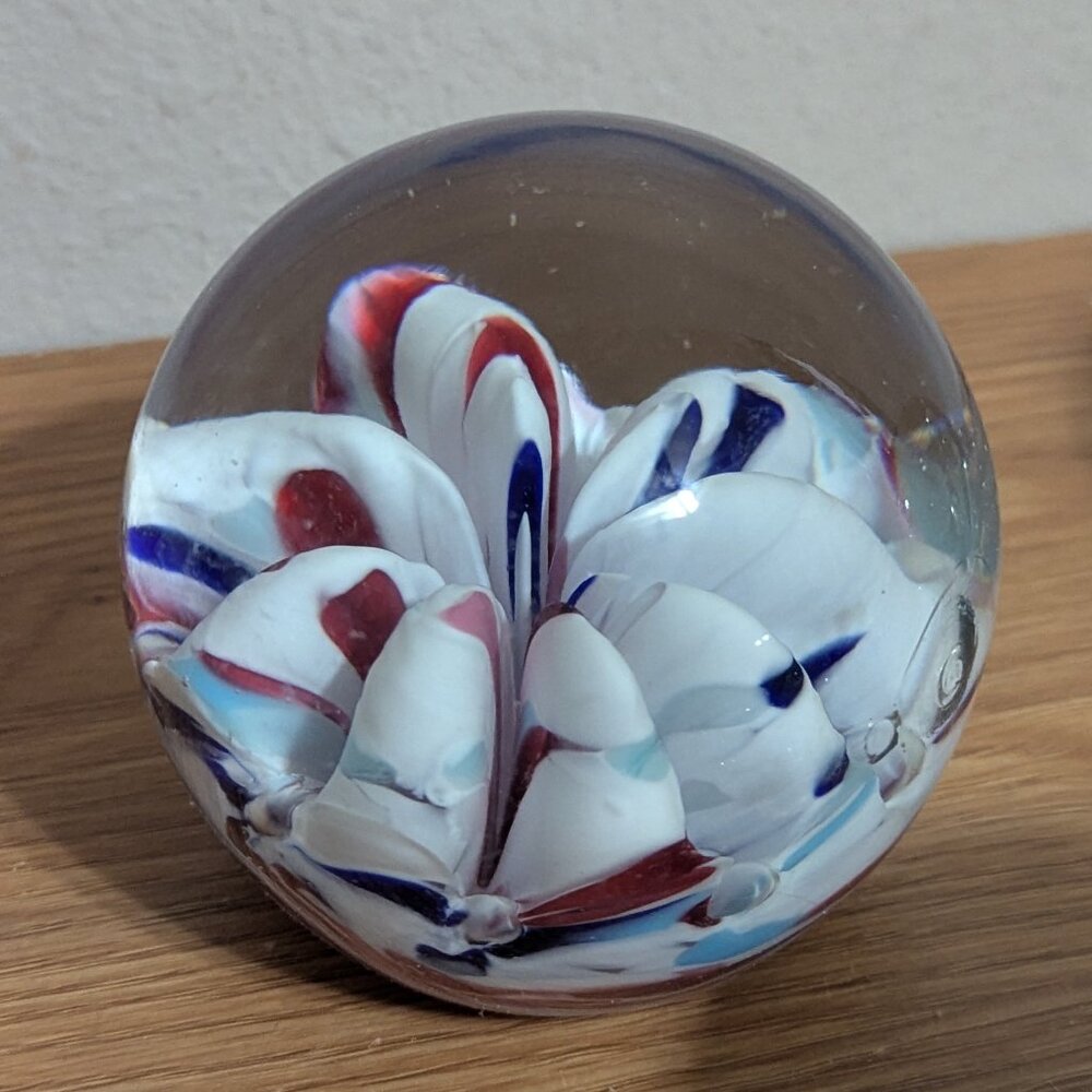 Vintage Glass Paperweight